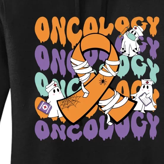 Oncology Nurse Ghost Halloween Women's Pullover Hoodie