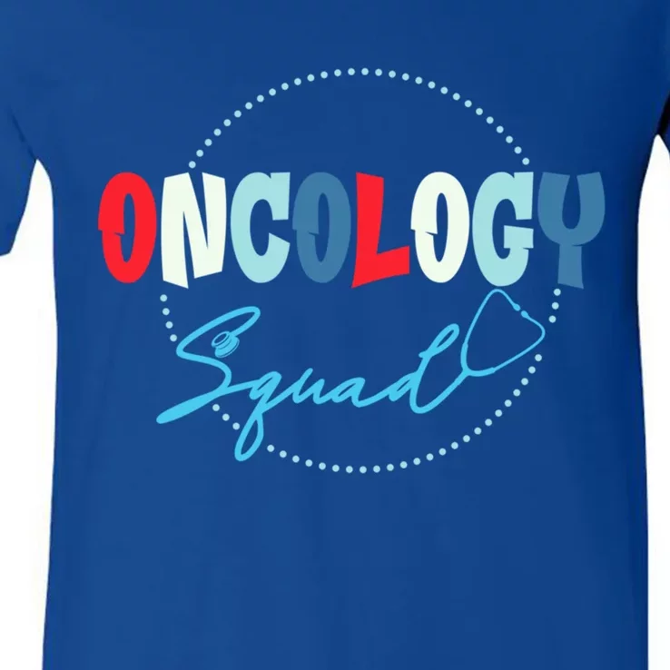 Oncology Nurse Graphic Oncology Squad Gift V-Neck T-Shirt