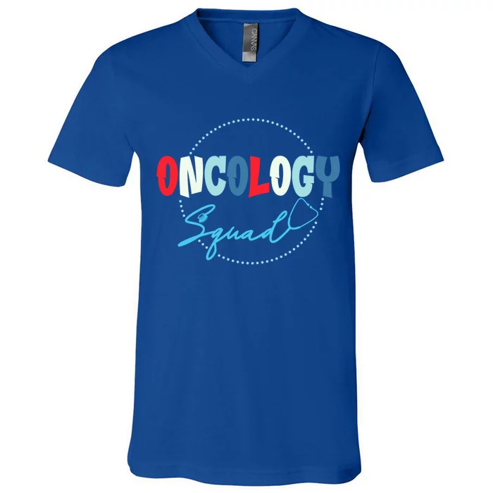 Oncology Nurse Graphic Oncology Squad Gift V-Neck T-Shirt