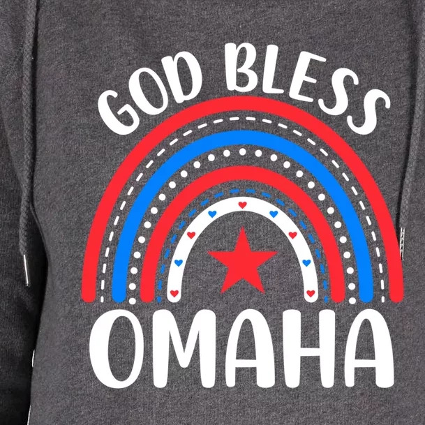 Omaha Nebraska Gift I Love Omaha Nebraska Usa Meaningful Gift Womens Funnel Neck Pullover Hood