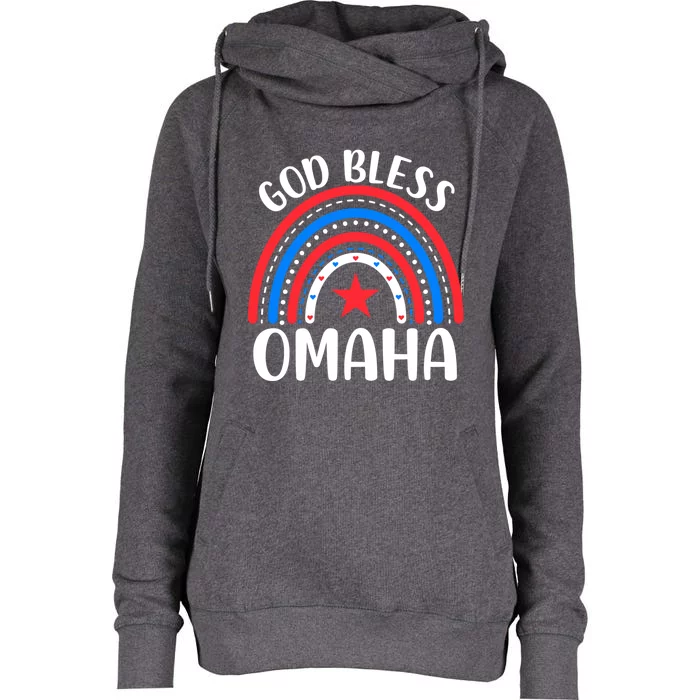 Omaha Nebraska Gift I Love Omaha Nebraska Usa Meaningful Gift Womens Funnel Neck Pullover Hood