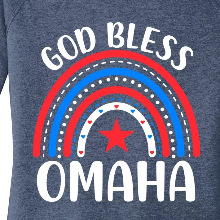 Omaha Nebraska Gift I Love Omaha Nebraska Usa Meaningful Gift Women's Perfect Tri Tunic Long Sleeve Shirt