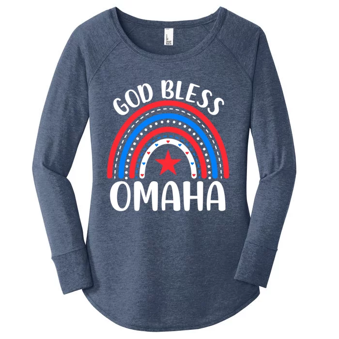 Omaha Nebraska Gift I Love Omaha Nebraska Usa Meaningful Gift Women's Perfect Tri Tunic Long Sleeve Shirt