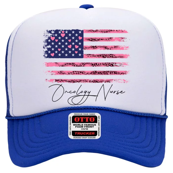 Oncology Nurse Gift High Crown Mesh Trucker Hat