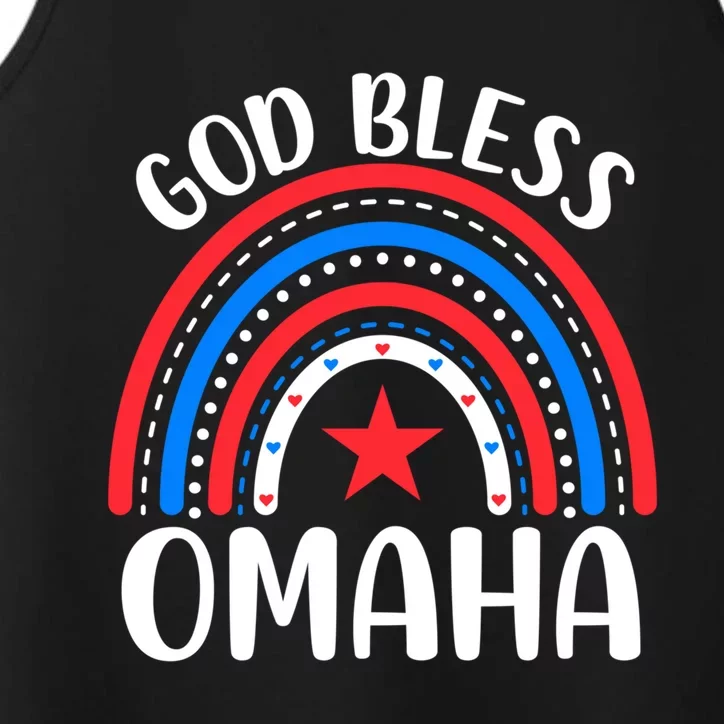 Omaha Nebraska Gift I Love Omaha Nebraska Usa Funny Gift Performance Tank