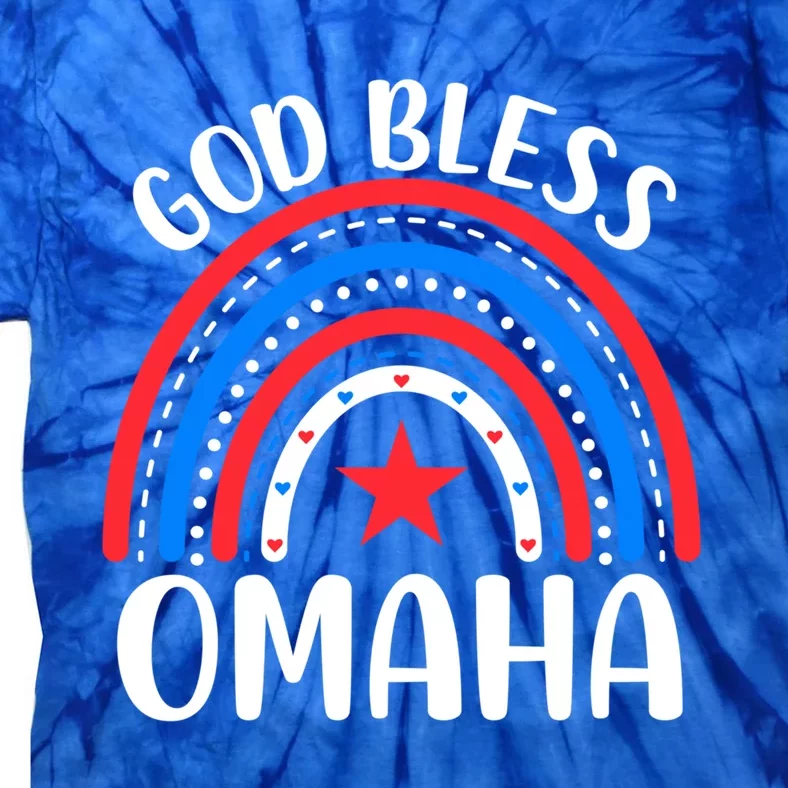 Omaha Nebraska Gift I Love Omaha Nebraska Usa Funny Gift Tie-Dye T-Shirt