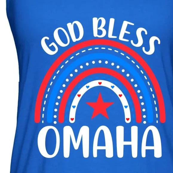 Omaha Nebraska Gift I Love Omaha Nebraska Usa Funny Gift Ladies Essential Flowy Tank