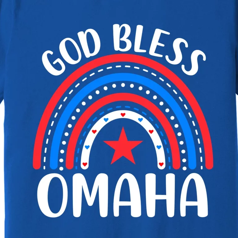 Omaha Nebraska Gift I Love Omaha Nebraska Usa Funny Gift Premium T-Shirt