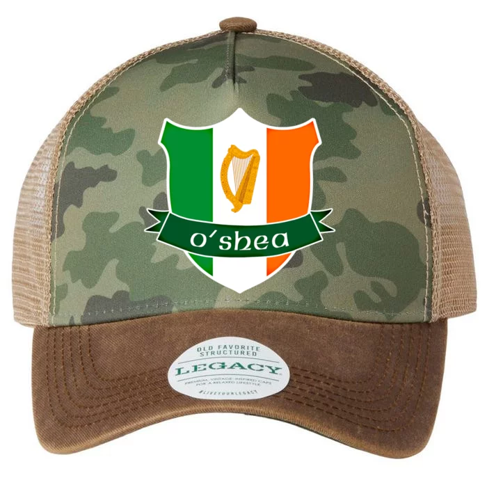 Oshea Name Irish Gift Irish Flag Harp Crest Legacy Tie Dye Trucker Hat