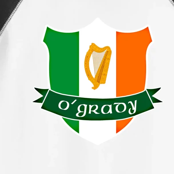 Ogrady Name Irish Funny Gift Irish Flag Harp Crest Toddler Fine Jersey T-Shirt