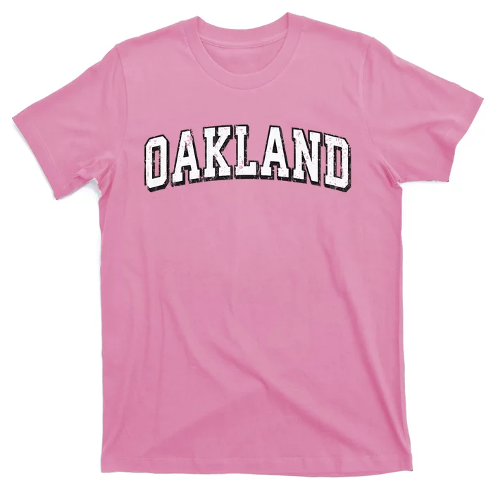 Oakland New Jersey Vintage Athletic Sports T-Shirt