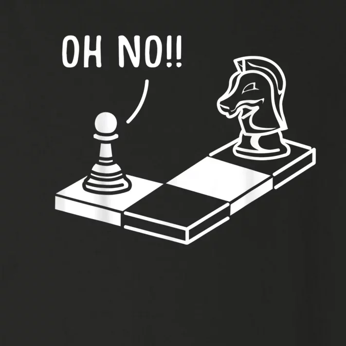 Oh No Knight To Pawn Funny Chess Player Idea Board Game Toddler Long Sleeve Shirt