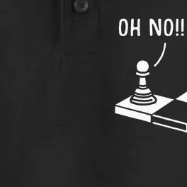 Oh No Knight To Pawn Funny Chess Player Gift Idea Board Game Dry Zone Grid Performance Polo