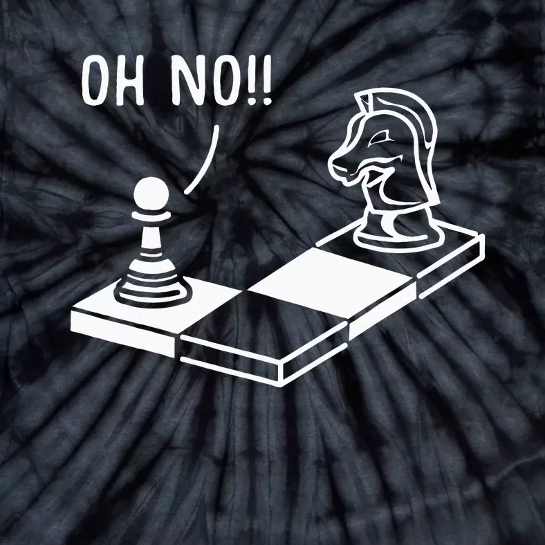 Oh No Knight To Pawn Funny Chess Player Gift Idea Board Game Tie-Dye T-Shirt