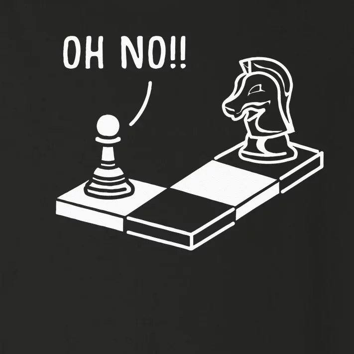 Oh No Knight To Pawn Funny Chess Player Gift Idea Board Game Toddler Long Sleeve Shirt