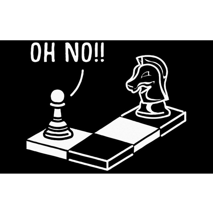 Oh No Knight To Pawn Funny Chess Player Gift Idea Board Game Bumper Sticker