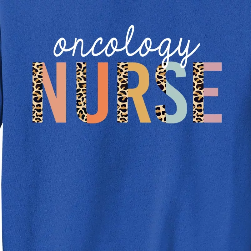 Oncology Nurse Leopard Print Nursing School Gift Sweatshirt