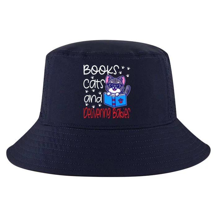 Ob Nurse Labor Delivery Obgyn Cat Mom Dad Owner Book Doula Cool Gift Cool Comfort Performance Bucket Hat