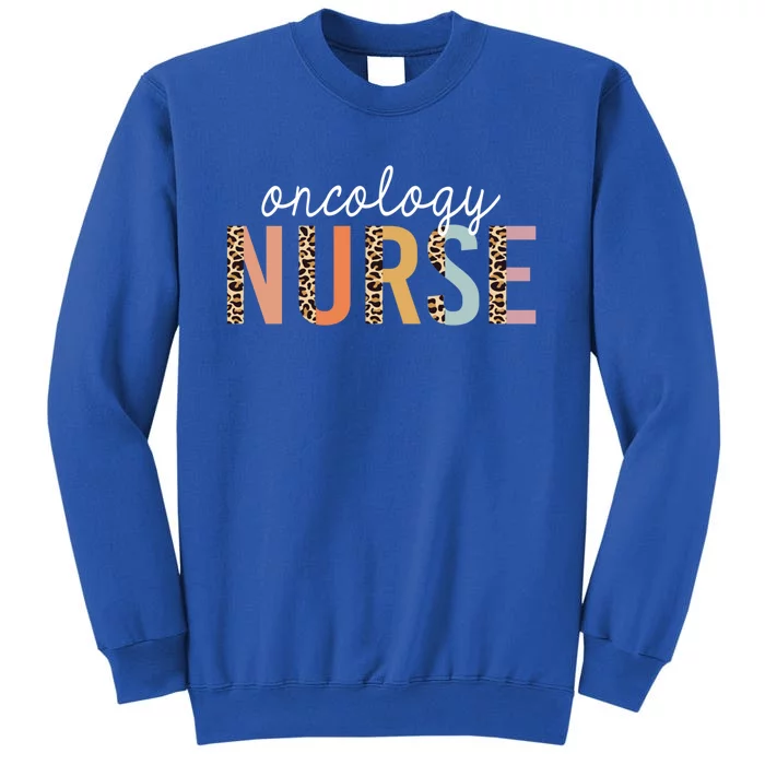 Oncology Nurse Leopard Print Nursing School Gift Sweatshirt