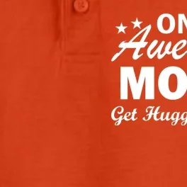 Only Awesome Moms Get Hugged A Lot Dry Zone Grid Performance Polo