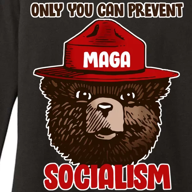 Only Can You Prevent Maga Socialism Womens CVC Long Sleeve Shirt