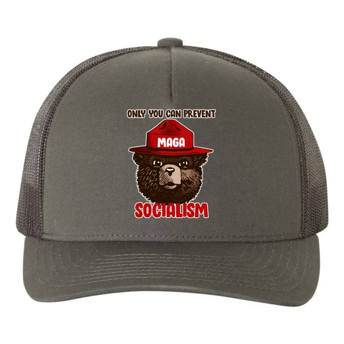 Only Can You Prevent Maga Socialism Yupoong Adult 5-Panel Trucker Hat