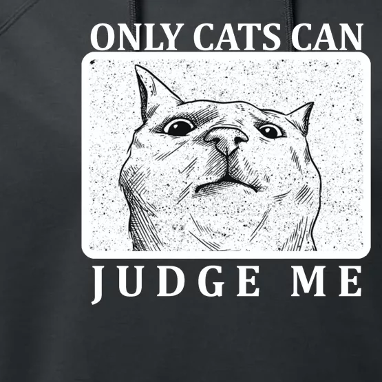 Only Cats Can Judge Me Performance Fleece Hoodie