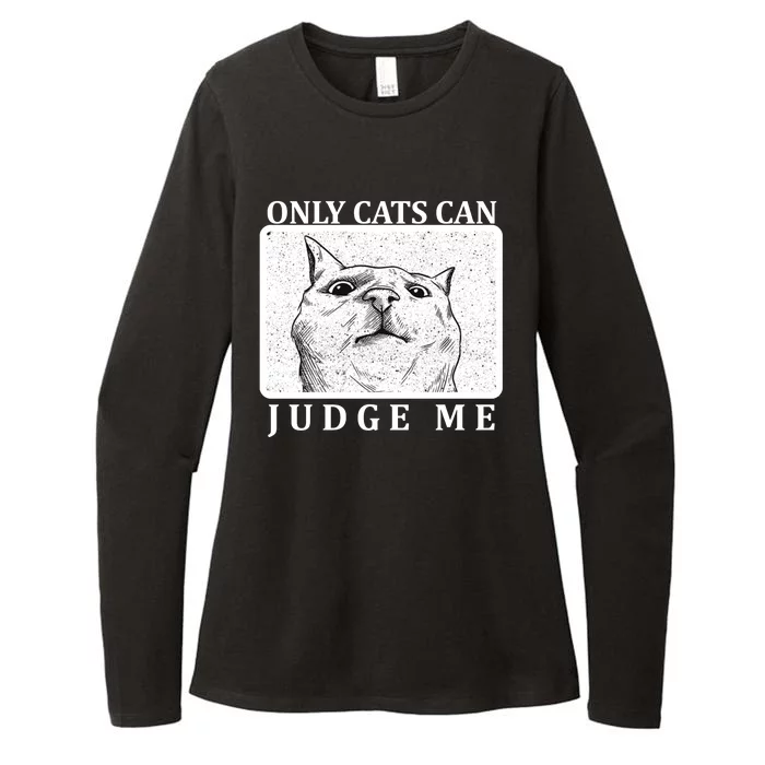 Only Cats Can Judge Me Womens CVC Long Sleeve Shirt