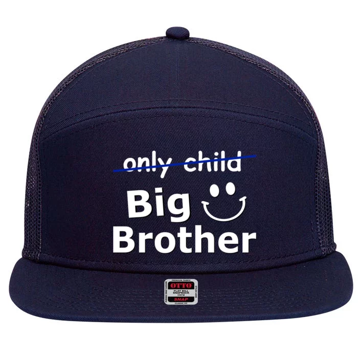 Only Child Big Brother 7 Panel Mesh Trucker Snapback Hat