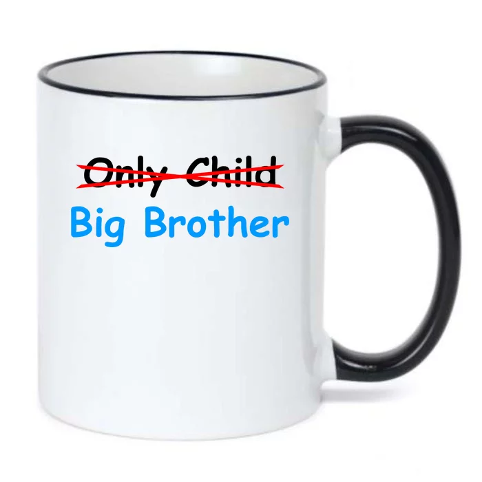 Only Child Going to be A Big Brother Black Color Changing Mug