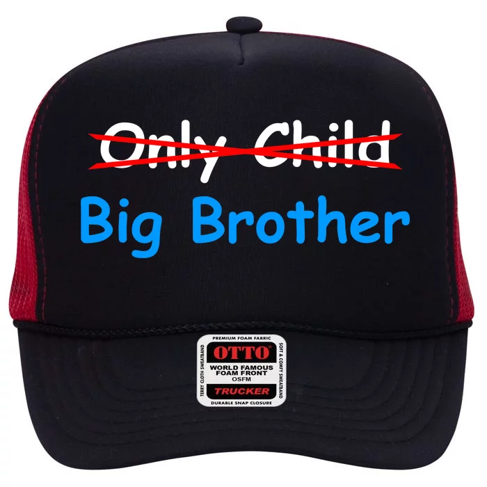 Only Child Going to be A Big Brother High Crown Mesh Trucker Hat