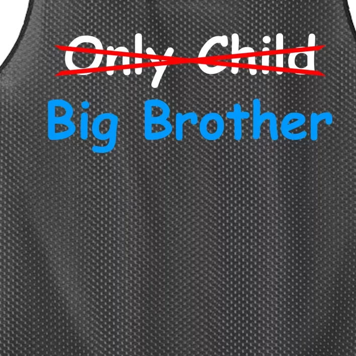 Only Child Going to be A Big Brother Mesh Reversible Basketball Jersey Tank