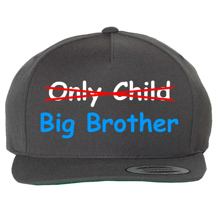 Only Child Going to be A Big Brother Wool Snapback Cap