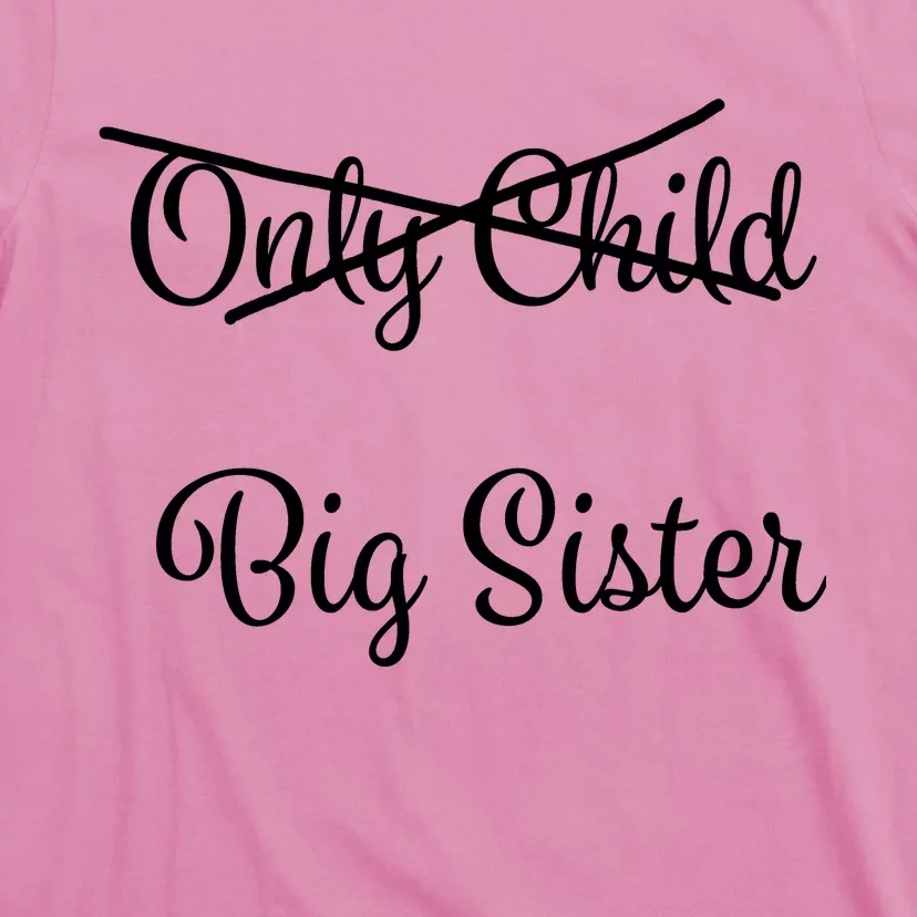 Only Child Promoted To Big Sister T-Shirt