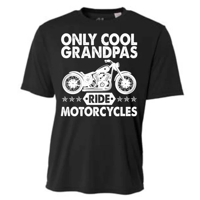 Only Cool Grandpas Ride Motorcycles Cooling Performance Crew T-Shirt