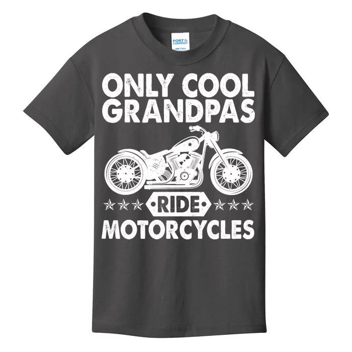 Only Cool Grandpas Ride Motorcycles Kids T-Shirt