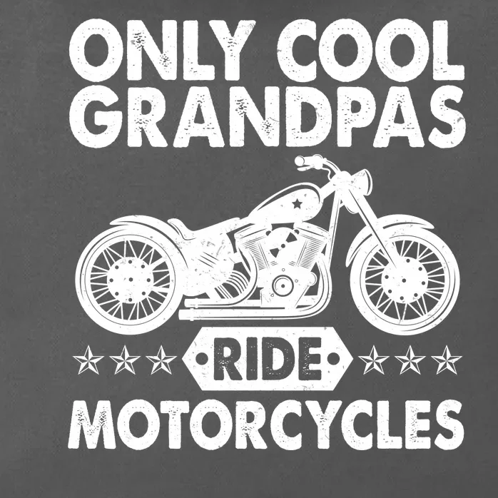 Only Cool Grandpas Ride Motorcycles Zip Tote Bag