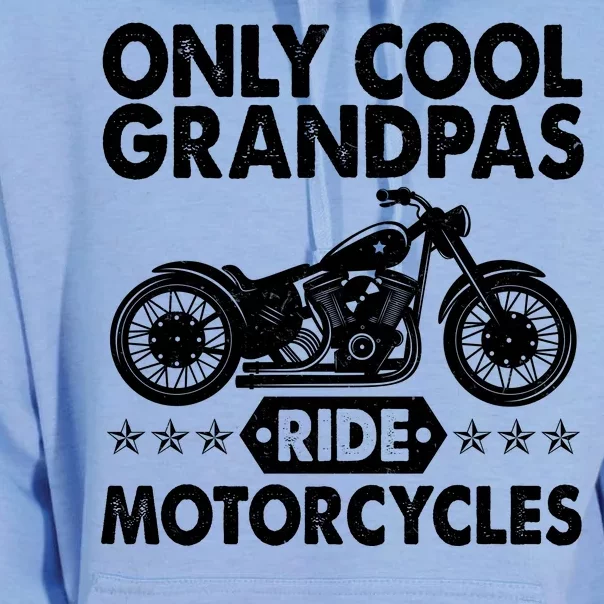 Only Cool Grandpas Ride Motorcycles Unisex Surf Hoodie