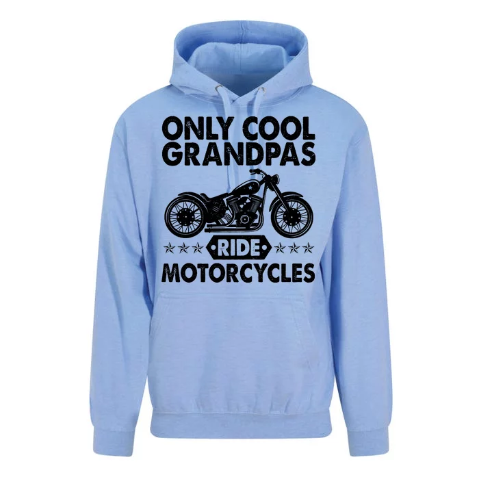 Only Cool Grandpas Ride Motorcycles Unisex Surf Hoodie