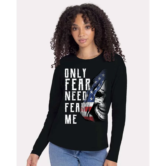 Only Fear Need Fear Me Womens Cotton Relaxed Long Sleeve T-Shirt