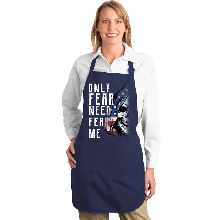 Only Fear Need Fear Me Full-Length Apron With Pocket