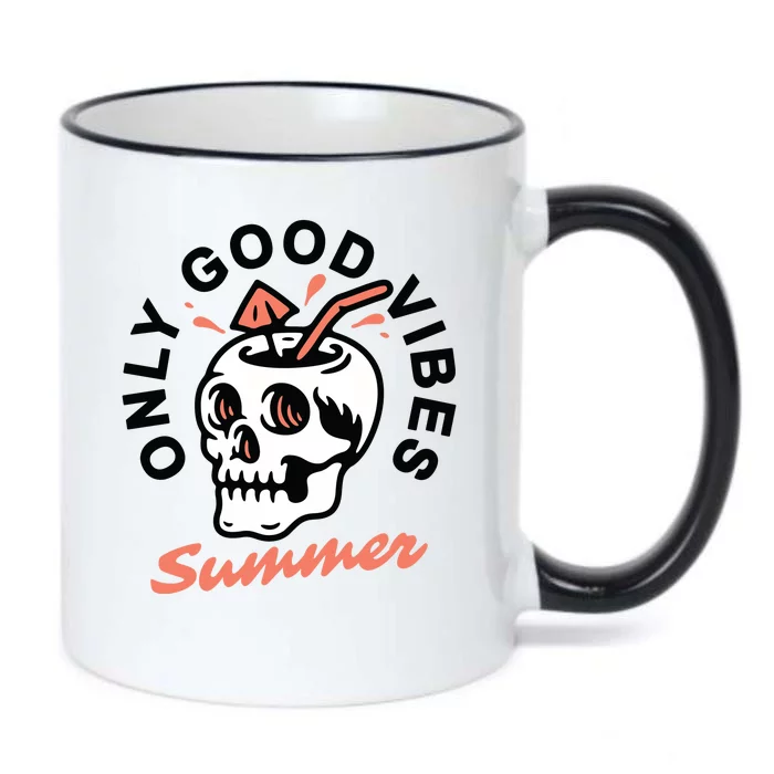 Only Good Vibes Summer Black Color Changing Mug