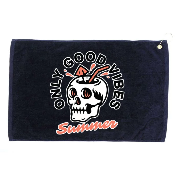 Only Good Vibes Summer Grommeted Golf Towel