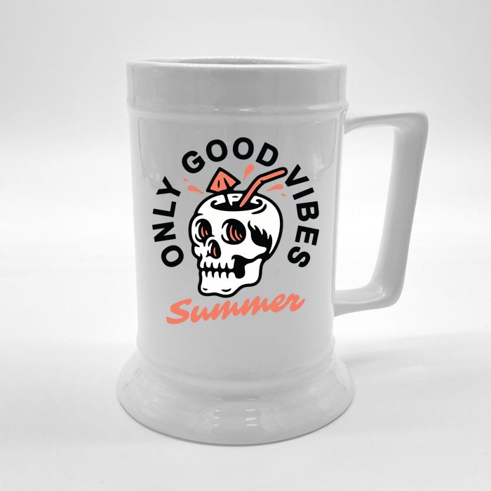 Only Good Vibes Summer Front & Back Beer Stein