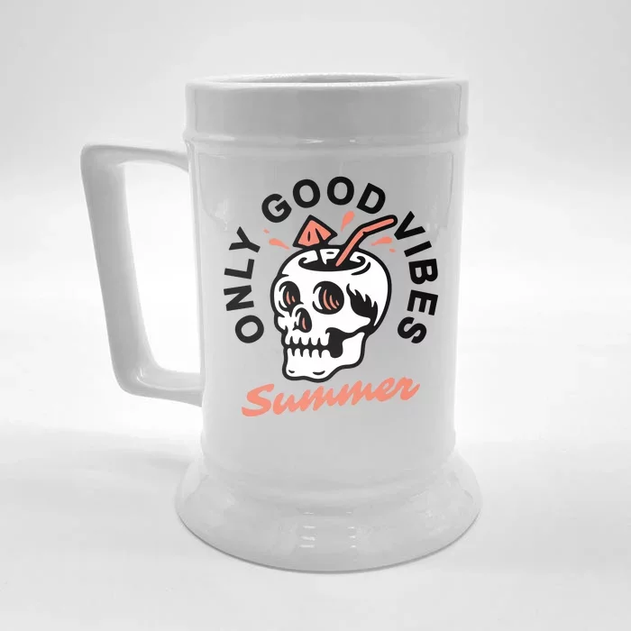 Only Good Vibes Summer Front & Back Beer Stein