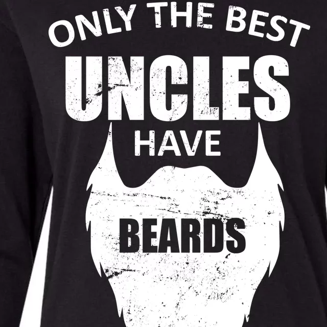 Only The Best Uncles Have Beards Womens Cotton Relaxed Long Sleeve T-Shirt