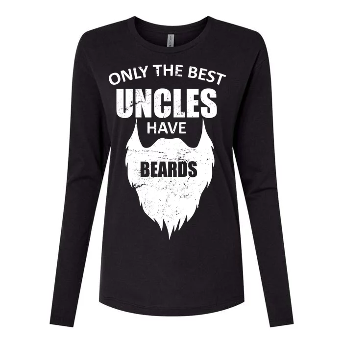 Only The Best Uncles Have Beards Womens Cotton Relaxed Long Sleeve T-Shirt