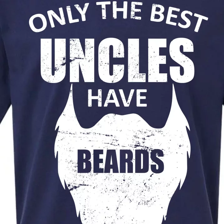 Only The Best Uncles Have Beards Sueded Cloud Jersey T-Shirt