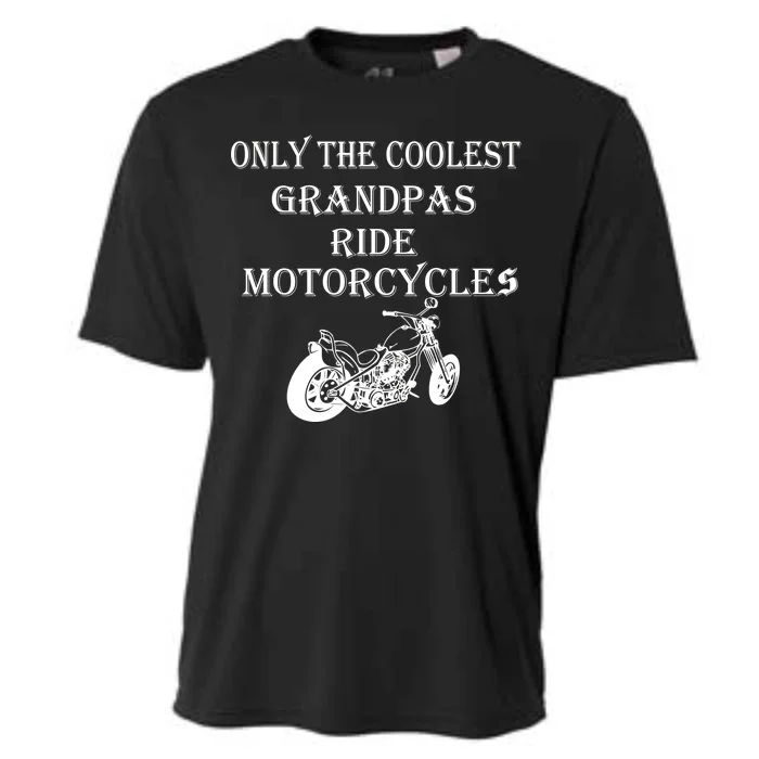 Only The Coolest Grandpas Ride Motorcycles Bike Cooling Performance Crew T-Shirt