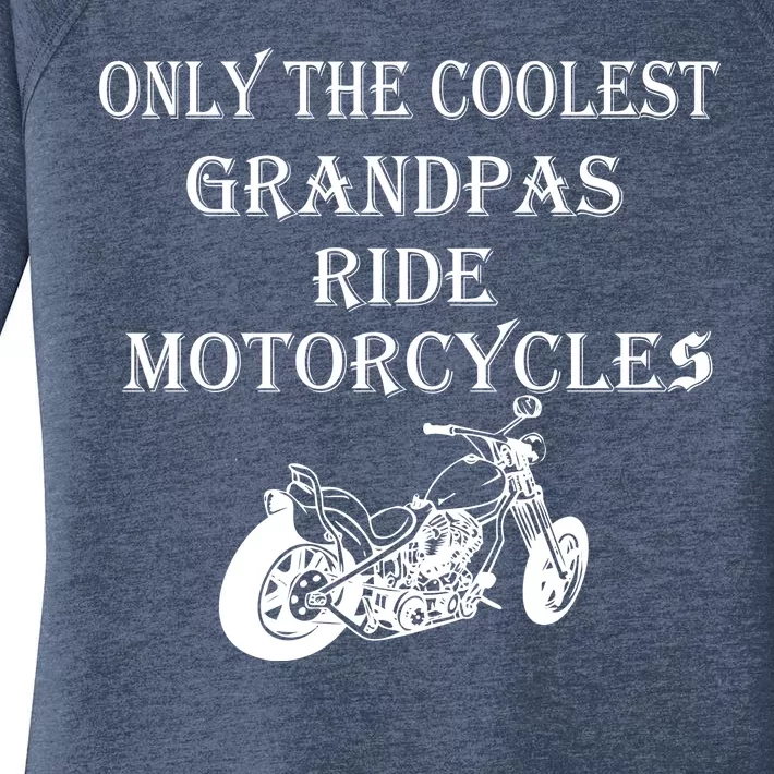 Only The Coolest Grandpas Ride Motorcycles Bike Women's Perfect Tri Tunic Long Sleeve Shirt